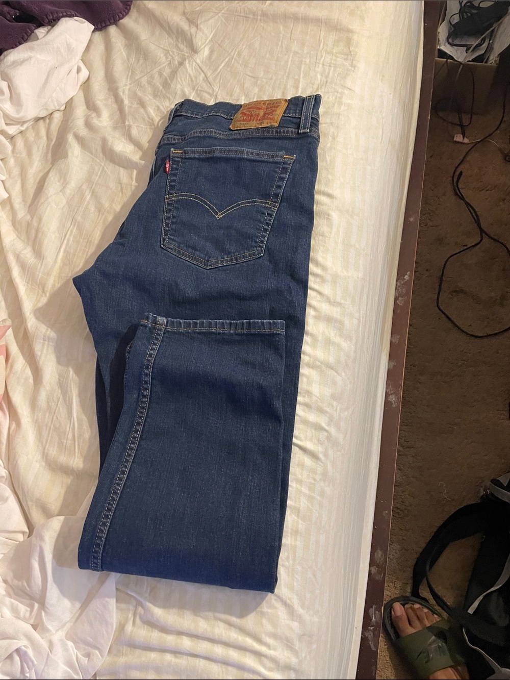 Levi's Men's Dark Blue Straight-Leg Jeans